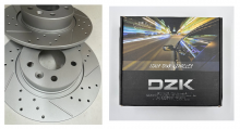 Диски тормозные задние ДЗК с насечками и перфорацией + колодки DZK, на Haval Raptor (Menglong) гибрид
