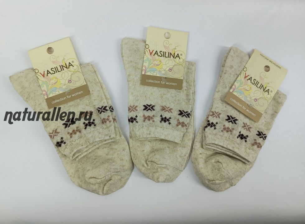 Носки женские "Василина" обычная длинна
