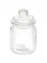 Банка для сыпучих продуктов, стекло, 0.25 л, с крышкой, Attribute, Fleur, ABF100W