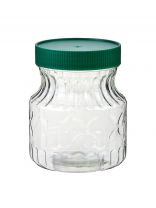 Банка для меда и варенья, пластик, 0.5 л, 12 см, с крышкой, Альтернатива, М965, в ассортименте