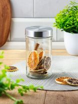 Банка для сыпучих продуктов, стекло, 0.4 л, с крышкой, Классика, Y4-6234