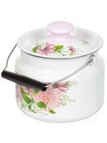 Бидон эмалированная сталь, 2 л, с ручкой, в ассортименте, Керченский металлургический завод, 40604-102/6-У4