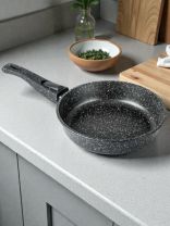 Сковорода литой алюминий, 22 см, антипригарное покрытие, Горница, Гранит, съемная ручка, с2253аг