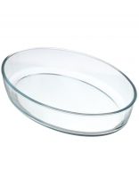 Форма для запекания стекло, 27.6х39х6.6 см, 4 л, овальная, без ручек, Горница, Ф0400