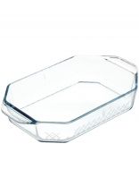 Форма для запекания стекло, 21х35.5 см, 2.75 л, прямоугольная, Borcam, 59974