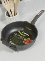 Сотейник алюминий, 28 см, антипригарное покрытие, Мечта, Гранит, 283701