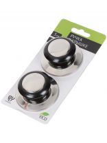 Кнопка для крышки пластик/металл, 5 см, 2 шт, 848-019