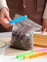 Зажимы для пакетов кухонные пластик, 11х1.4 см, 10 шт, разноцветные, Y4-11193