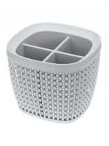 Сушилка для столовых приборов, пластик, 17х14 см, смоки, Idea, Пирула, М 1168