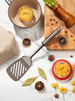 Лопатка кулинарная нержавеющая сталь, навеска, Daniks, Стандарт, YW-KT006B-5/D-005