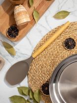 Лопатка кулинарная силикон, навеска, Daniks, Elite Wood, CL04632BC14