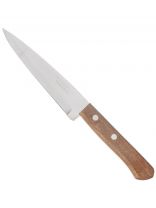 Нож кухонный Tramontina, Universal, шеф-нож, нержавеющая сталь, 12.5 см, рукоятка дерево, 22902/005-TR