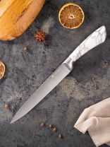 Нож кухонный Daniks, Platinum, разделочный, нержавеющая сталь, 20 см, рукоятка пластик, WFCF-0044-3