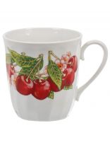 Кружка фарфор, 350 мл, Витая Вишня, Дулевский фарфор, 069232