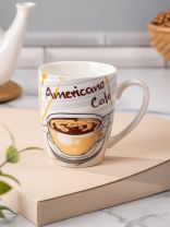 Кружка керамика, 360 мл, Американо, Y4-8995, в ассортименте