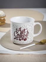Кружка керамика, 330 мл, Кофе плюс, Y4-8999, в ассортименте