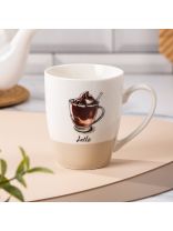 Кружка керамика, 360 мл, Латте, Y4-8988, в ассортименте