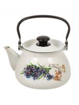 Чайник сталь, эмалированное покрытие, 3 л, ручка металлическая, Керченский металлургический завод, Аромат, 42104-122/6-У4