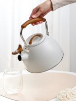 Чайник нержавеющая сталь, 2.5 л, со свистком, Daniks, индукция, GS-04415B - сер