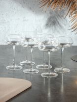 Бокал для шампанского, 250 мл, хрустальное стекло, 6 шт, Volare, креманка, B060747