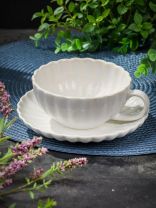 Набор чайный керамика, 2 предмета, на 1 персону, 240 мл, Daniks, Мун Стайл, ZPX222301W-2