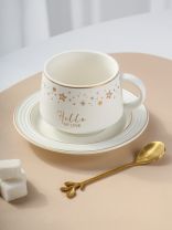 Чайная пара керамика, 3 предмета, на 1 персону, 270 мл, Звёзды, B010403, в ассортименте