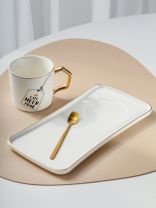 Чайная пара керамика, 3 предмета, на 1 персону, 300 мл, B010412, в ассортименте