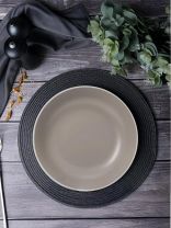 Тарелка суповая, керамика, 20.5 см, круглая, Scandy Cappuccino, Domenik, DMD123