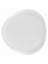 Тарелка обеденная, стеклокерамика, 25.5 см, фигурная, Вайт, RLP100X, белая