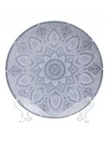 Тарелка десертная, фарфор, 17.5 см, круглая, Универсал Вавилон, Добрушский фарфоровый завод, 0С2439Ф34, серая