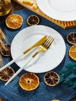 Тарелка десертная, стеклокерамика, 18 см, круглая, Кристалл, Daniks