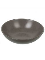 Тарелка суповая, керамика, 18.6 см, круглая, Drops, Domenik, DMD153, серо-коричневая