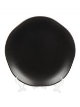 Тарелка десертная, керамика, 20 см, круглая, Karina, Elrington, 235-61014, черная