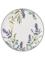 Тарелка закусочная, керамика, 21 см, круглая, Лаванда, Agness, 358-2147