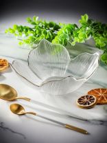 Блюдо стекло, сервировочное, 19.5х19.5 см, Y4-6576