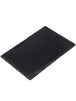 Блюдо камень, прямоугольное, 20х30 см, черное, Черный камень, Y4-3206