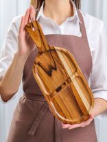 Менажница тик, 40х16х1.5 см, Daniks, PS72040T