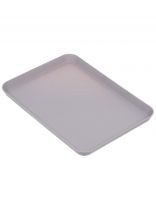 Поднос пластик, 29.3х21 см, прямоугольный, серый, Y4-8074