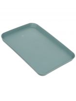 Поднос пластик, 32х24 см, прямоугольный, голубой, Y4-8074