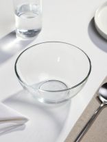 Салатник стекло, круглый, 16х8 см, Гладкий, ОСЗ, 09С1425