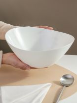 Салатник стеклокерамика, круглый, 25х10 см, 2 л, Модерн, Daniks, NOW100W