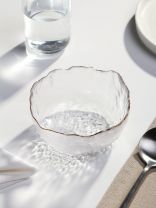 Салатник стекло, круглый, 13х6 см, 0.3 л, отвод золотом, Алмаз, Y6-10089/Y4-9202