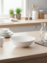 Салатник фарфор, круглый, 18х5.5 см, 0.7 л, Лейна, Jewel, ПС0006-37, белый