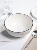 Салатник фарфор, круглый, 20х9 см, 1.6 л, Зефир, МФК, MFK21130