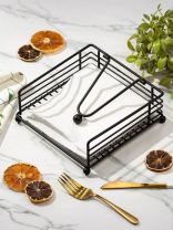 Салфетница металл, 18х18х7 см, Y4-7904