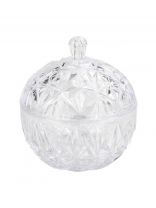 Сахарница 350 мл, пластик, прозрачная, Альтернатива, Шарм, М7333