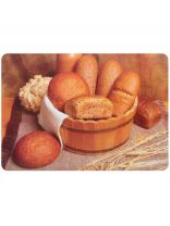 Салфетка для стола пластик, 40х28 см, прямоугольная, Корзина хлеба, PPM-01-BB/ 312323