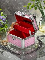 Шкатулка-кейс для украшений и косметики, 15х11х10.5 см, в ассортименте, Y6-2084