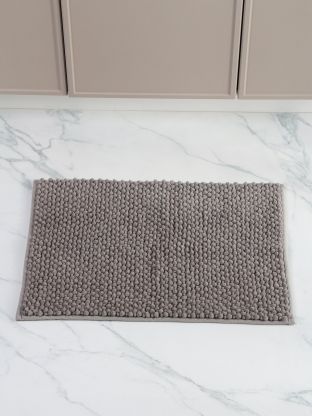 Коврик для ванной, 0.4х0.6 м, полиэстер, серый, Silvano, Super Bobbel, Y4-11232