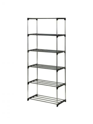 Полка для обуви, металл, 6 секций, 60х30х90 см, S010002